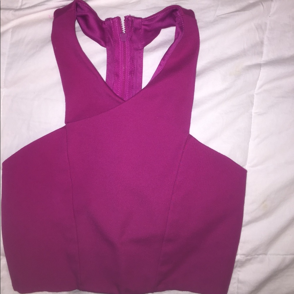 express • magentia color crop top!